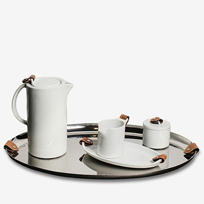 Чайный набор с металлическим подносом 5 предметов Wyatt