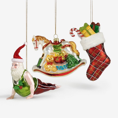 Xmas Santa Набор ёлочных игрушек 3 шт.