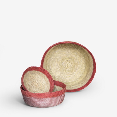 Round Flamingo Набор корзин 3 шт.