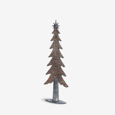 Metal Bark Xmas Tree Brown/Silver Ель декоративная