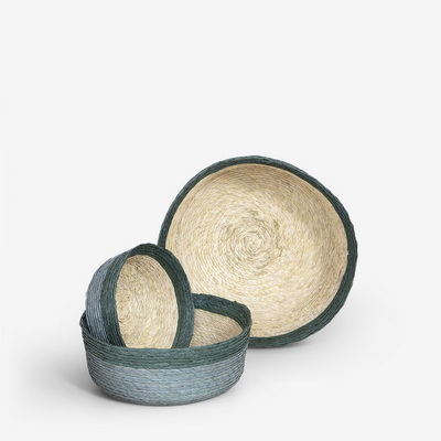 Round Eucalipto Набор корзин 3 шт.