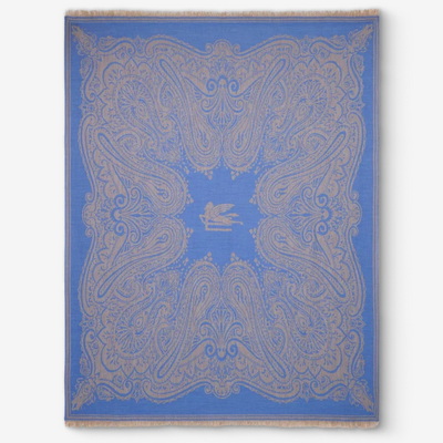 Alocasia Light Blue Плед