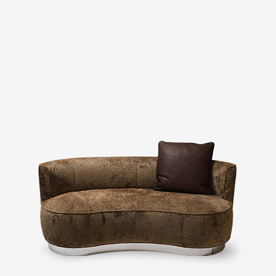 Диван коричневый Yves Round