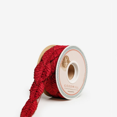 Decor Velvet Leaf Red Лента 