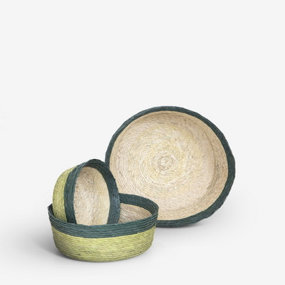 Round Pistache Набор корзин 3 шт.