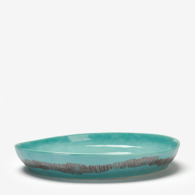 Ottolenghi Feast Azure / Red Stripes Блюдо M