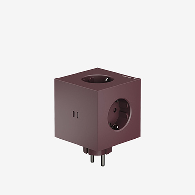 Разветвитель бордовый Square 2 USB-C