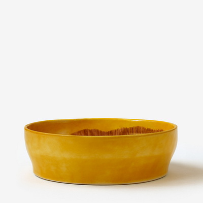Ottolenghi Feast Yellow / Red Stripes Блюдо