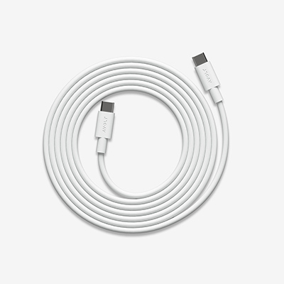 Кабель белый Cable 1 USB-C to USB-C 2 м