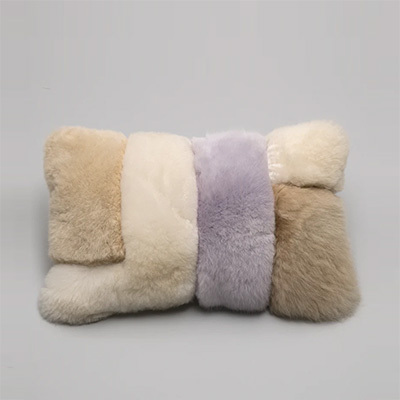 Alpaca Colorblock Lavender Подушка