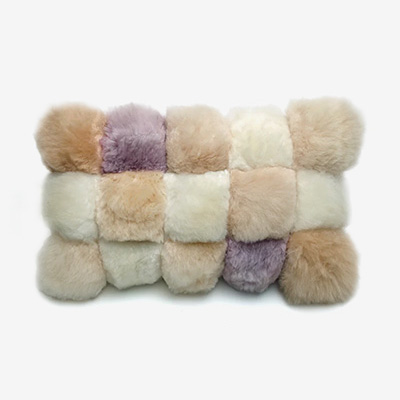 Alpaca Colorblock Chiclet Lavender Наволочка