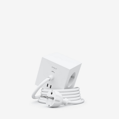 Square 1 Opal White Удлинитель USB-С 1,8 м