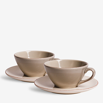 Чайная пара серая 2шт.