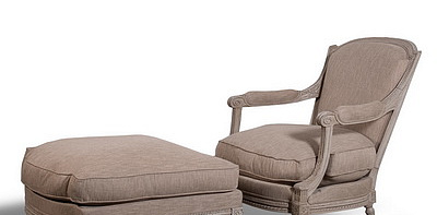 Louis XVI Кресло и пуф