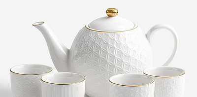 Nippon White Чайный сервиз на 4 персоны