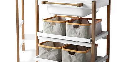 Smart White Стол пеленальный с лотком и 4 корзины