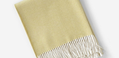 Herringbone Yellow Плед