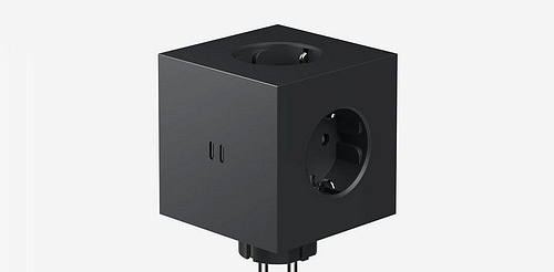 Разветвитель черный Square 2 USB-C