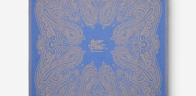 Плед голубой Alocasia Light Blue 