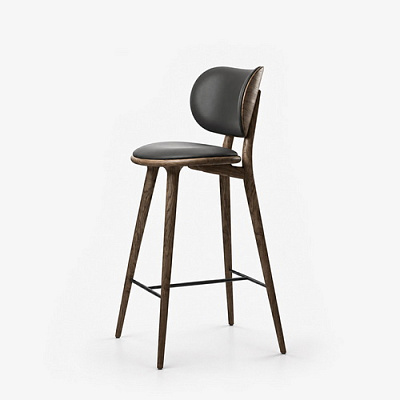 Стул барный High Stool Backrest Sirka Grey Oak