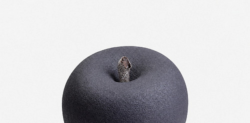 Скульптура Apple Swarovski Gray L