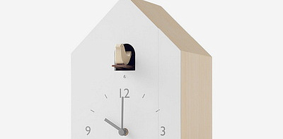 Nendo Cuckoo Bookend Часы настольные