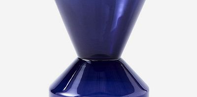 Thick Neck Dark Blue Ваза