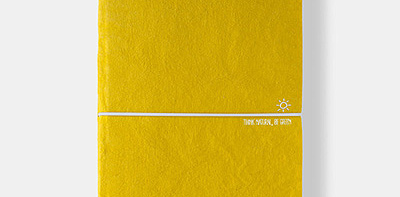 Ежедневник линованный в жёлтой обложке Think Natural