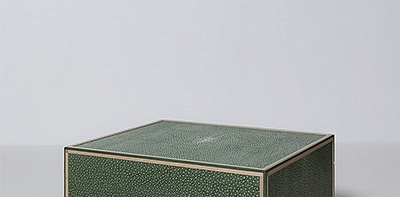 Шкатулка зеленая Shagreen 