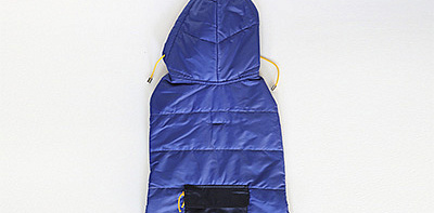 Colorblock Navy Пуховик для собак, размер 2