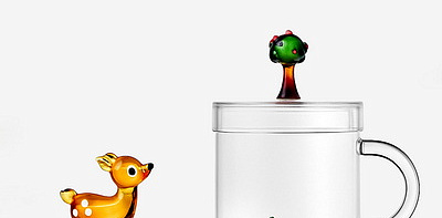 Red Apple & Lonely Fawn Кружка и блюдце