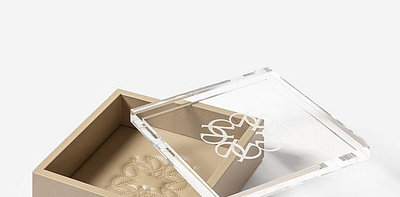 Elie Saab Monogram Square Mouton Шкатулка