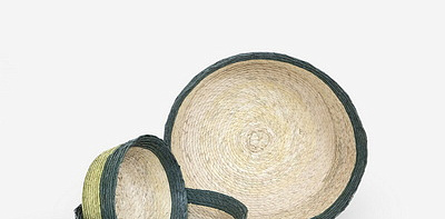 Round Pistache Набор корзин 3 шт.