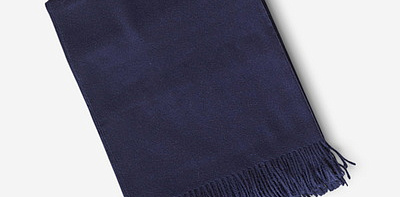 Solid French Navy Плед