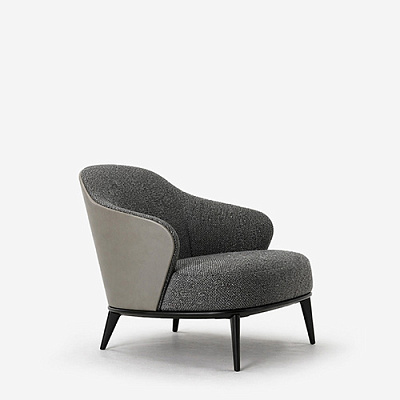 Кресло Серое Leslie Stone 