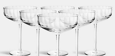 Fluted Бокалы-креманки для шампанского 6 шт. 