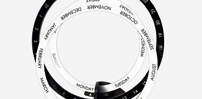 Carmine Sessa Perpetual Black White Календарь