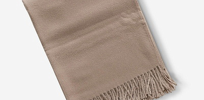 Solid Light Camel Плед