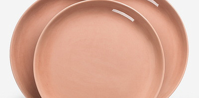 Набор розовых тарелок для завтрака 4 шт. Оттоленги Feast