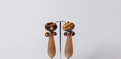 Tiger’s Eye Клипсы 80-е г. XX в.