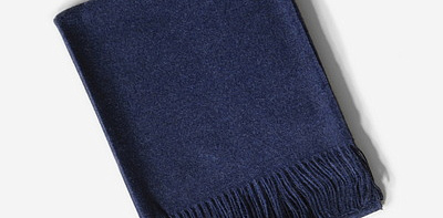 Melange Navy Плед