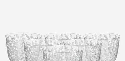 White Leaves Бокалы для воды 6 шт.