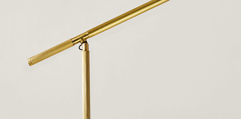 Barrett Knurled Boom Arm Настольная лампа