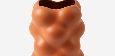 Ваза коричневая Grape Terracota