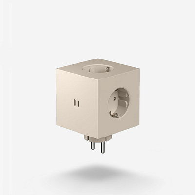 Разветвитель бежевый Square 2 USB-C