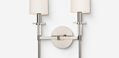 Amherst Double Polished Nickel Бра