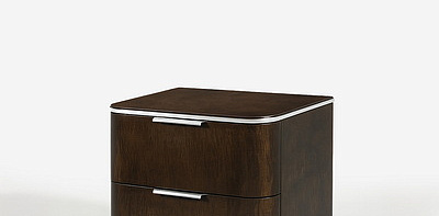  Комплект из 2 прикроватных коричневых тумб Hudson Kili