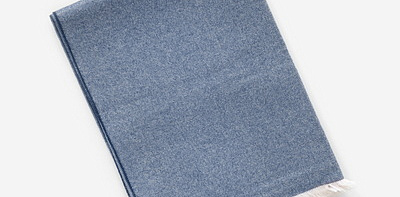 HB Blue Eyelash Fringe Плед