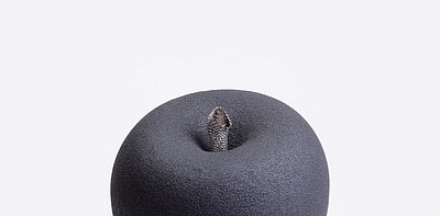 Apple Swarovski Graphite Скульптура L