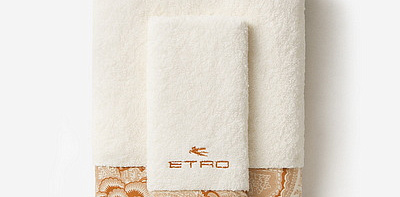 Набор полотенец с деталями оранжевого цвета Bloom 2 шт.